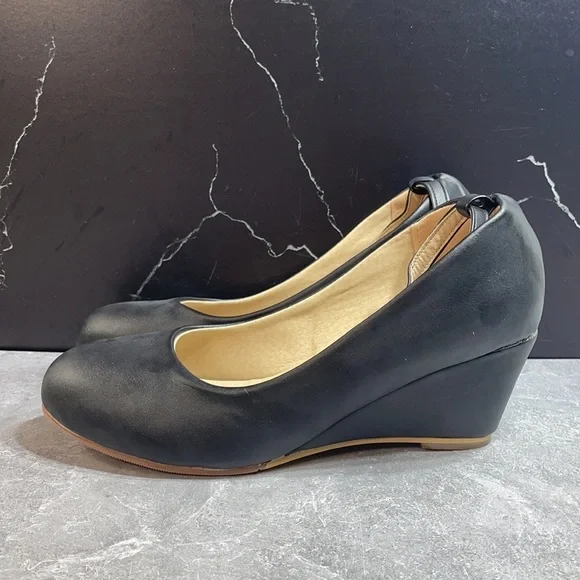 Detina Wedges Black Size 9m - Picture 3 of 9